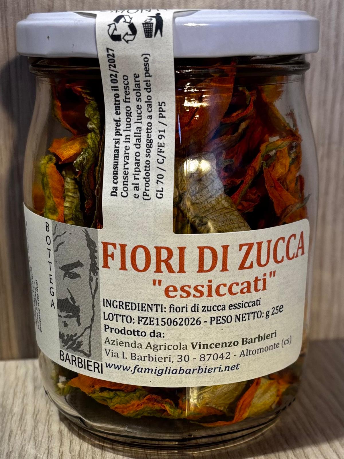 Fiori di zucca essiccati